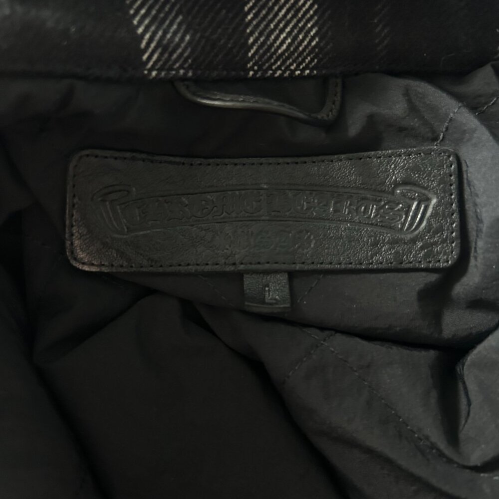 Chrome Hearts Black & Grey Plaid Jacket - Picture 3 of 6